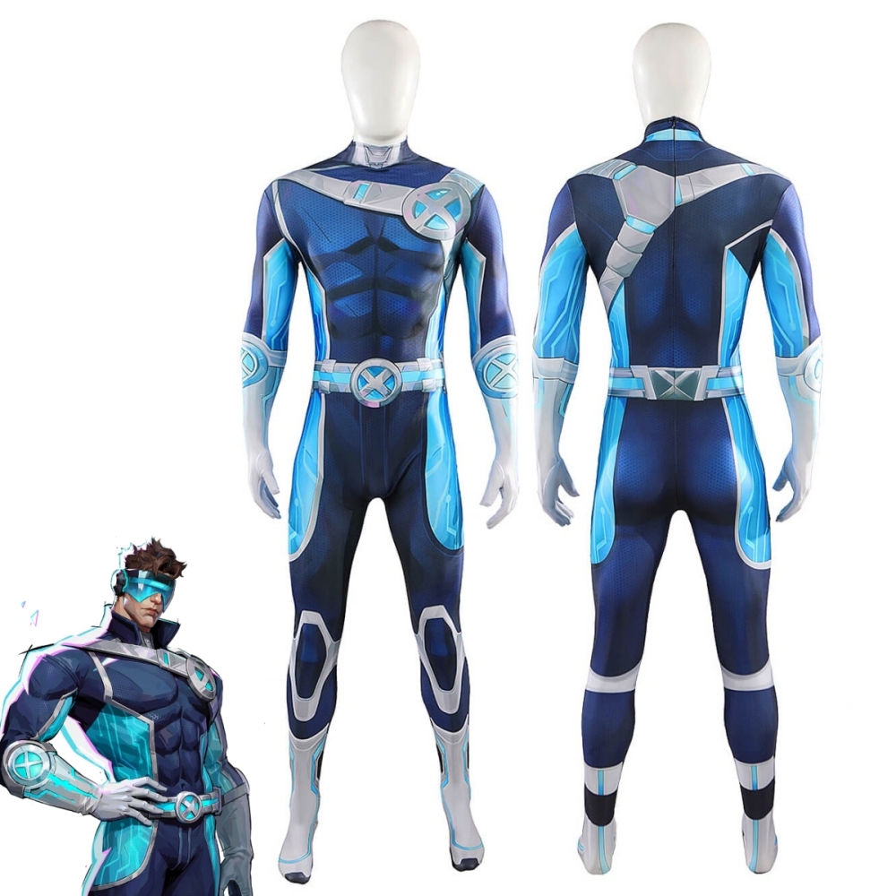 Marvel Rivals Cyclops Cosplay Costume Futuristic Focus Skin Jumpsuit Takerlama