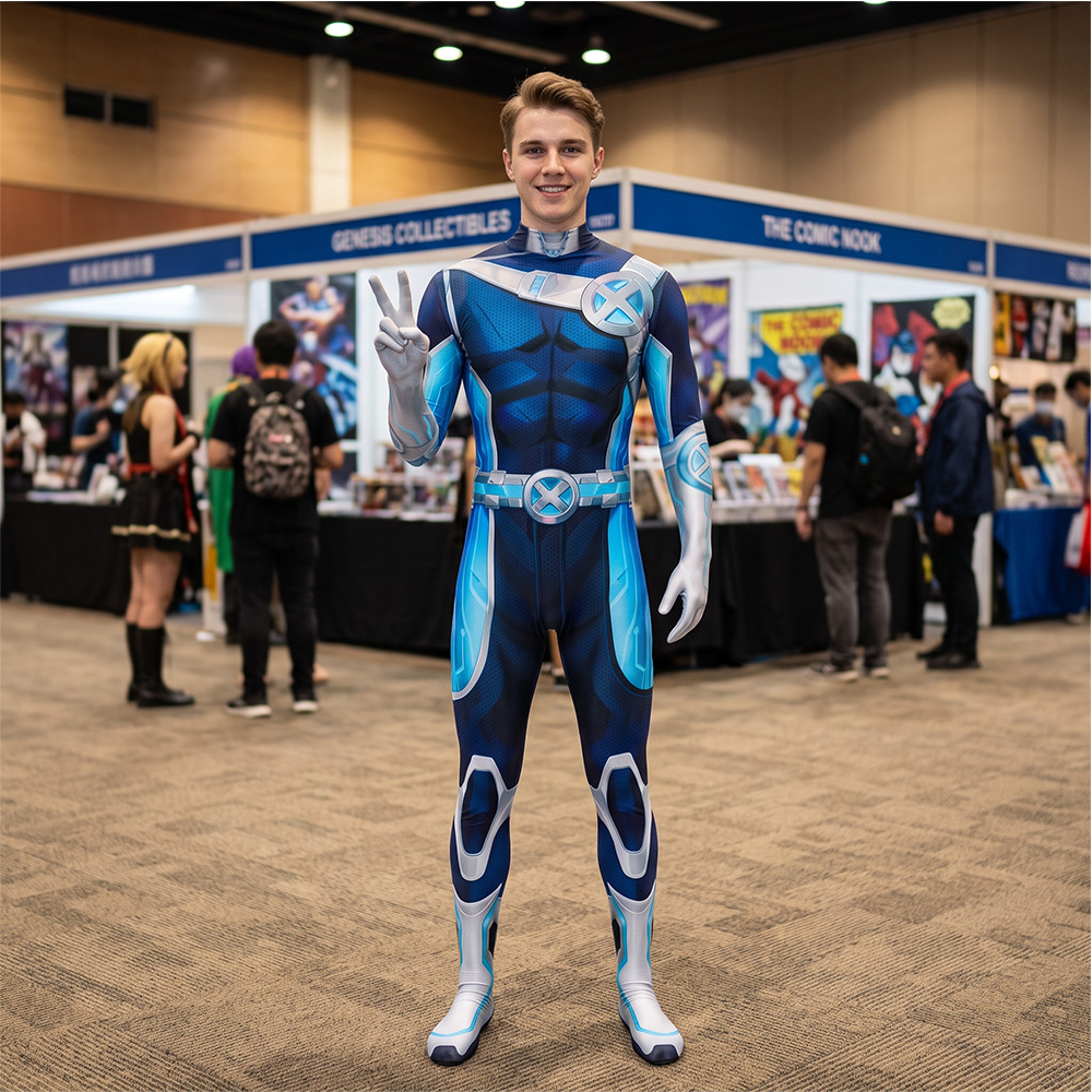 Marvel Rivals Cyclops Cosplay Costume Futuristic Focus Skin Jumpsuit Takerlama