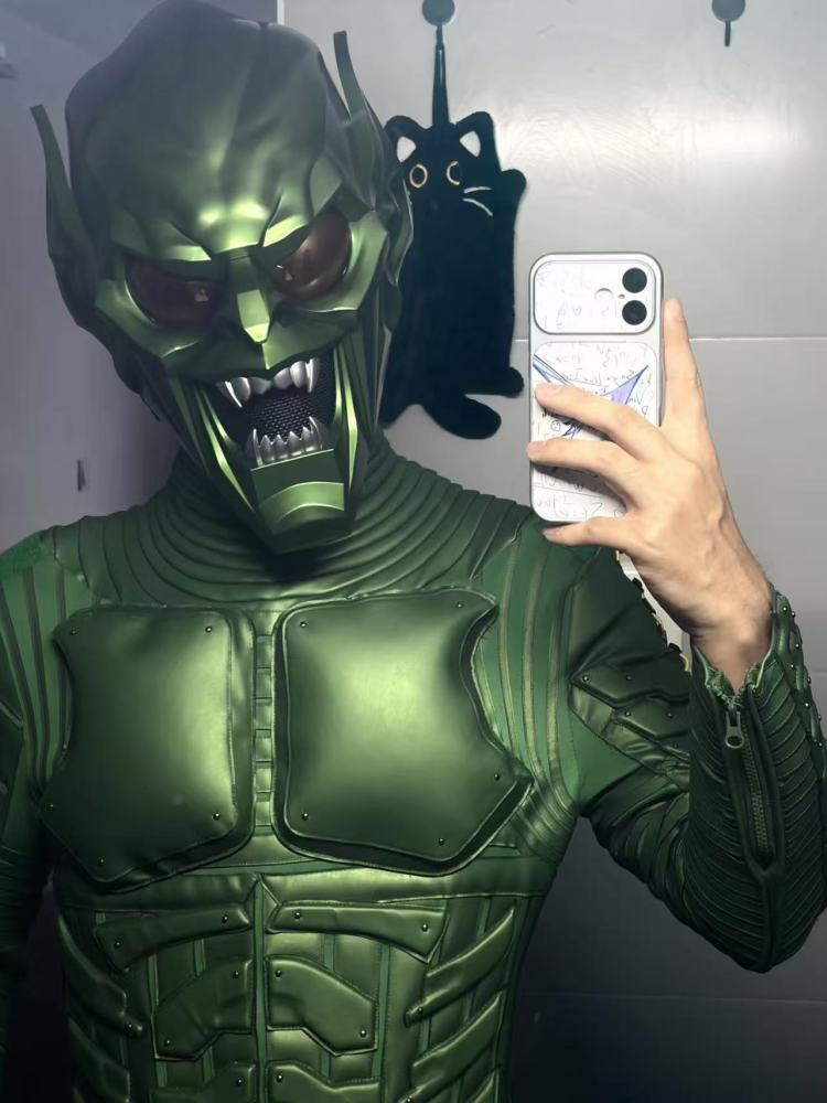 Spider-Man No Way Home Green Goblin Cosplay Costume Deluxe Takerlama