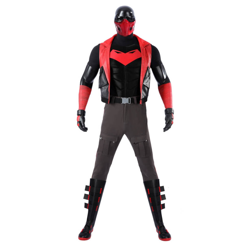 Jason Todd Superhero Cosplay Costume Halloween Outfit Mask Takerlama