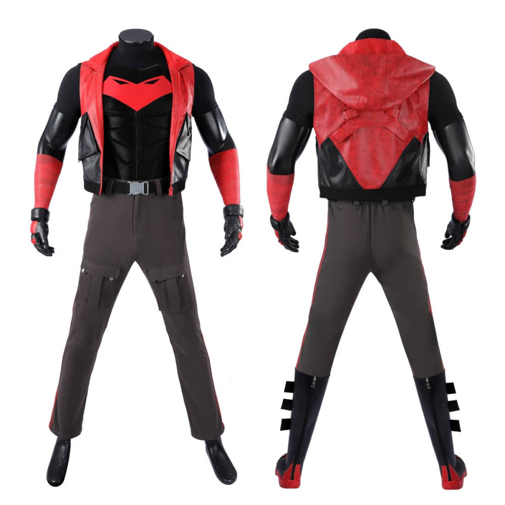 Jason Todd Superhero Cosplay Costume Halloween Outfit Mask Takerlama