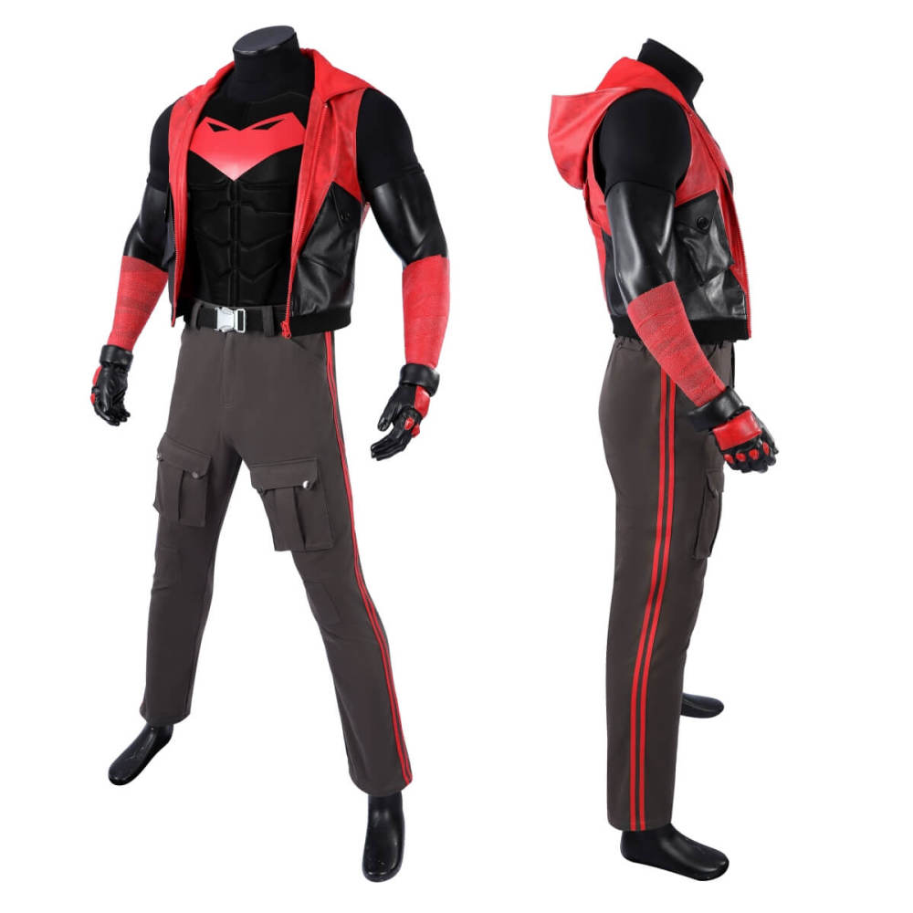 Jason Todd Superhero Cosplay Costume Halloween Outfit Mask Takerlama