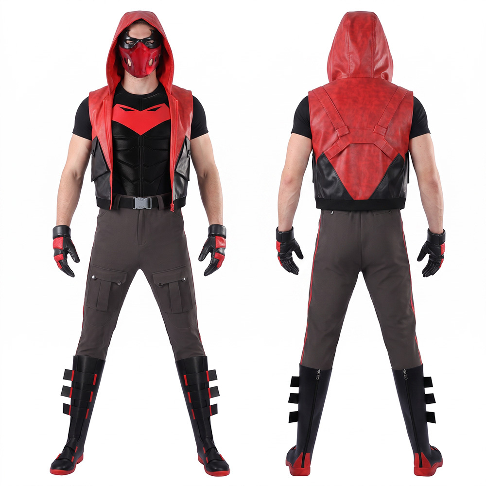 Jason Todd Superhero Cosplay Costume Halloween Outfit Mask Takerlama