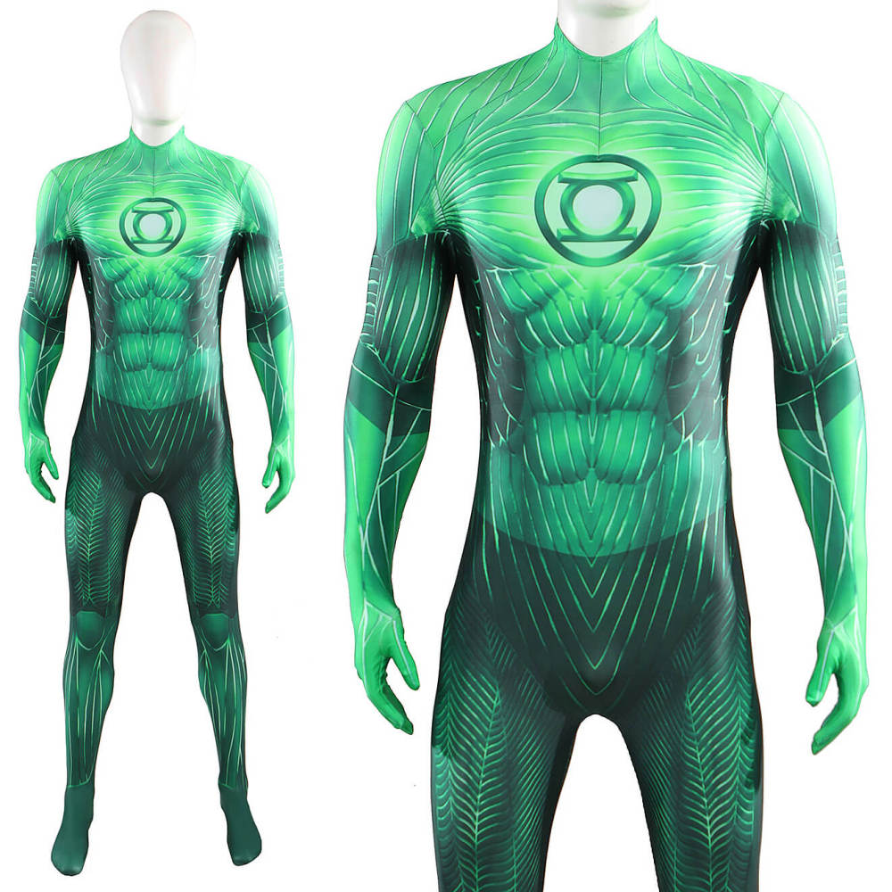 Hal Jordan 2011 Green Halloween Superhero Cosplay Costume Kids Adult Takerlama