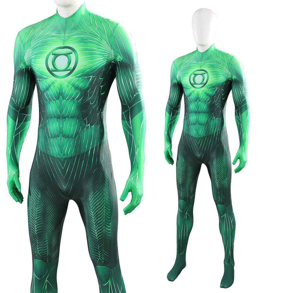 Hal Jordan 2011 Green Halloween Superhero Cosplay Costume Kids Adult Takerlama