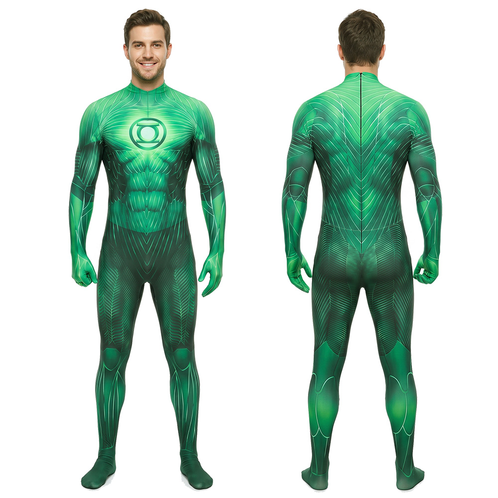 Hal Jordan 2011 Green Halloween Superhero Cosplay Costume Kids Adult Takerlama