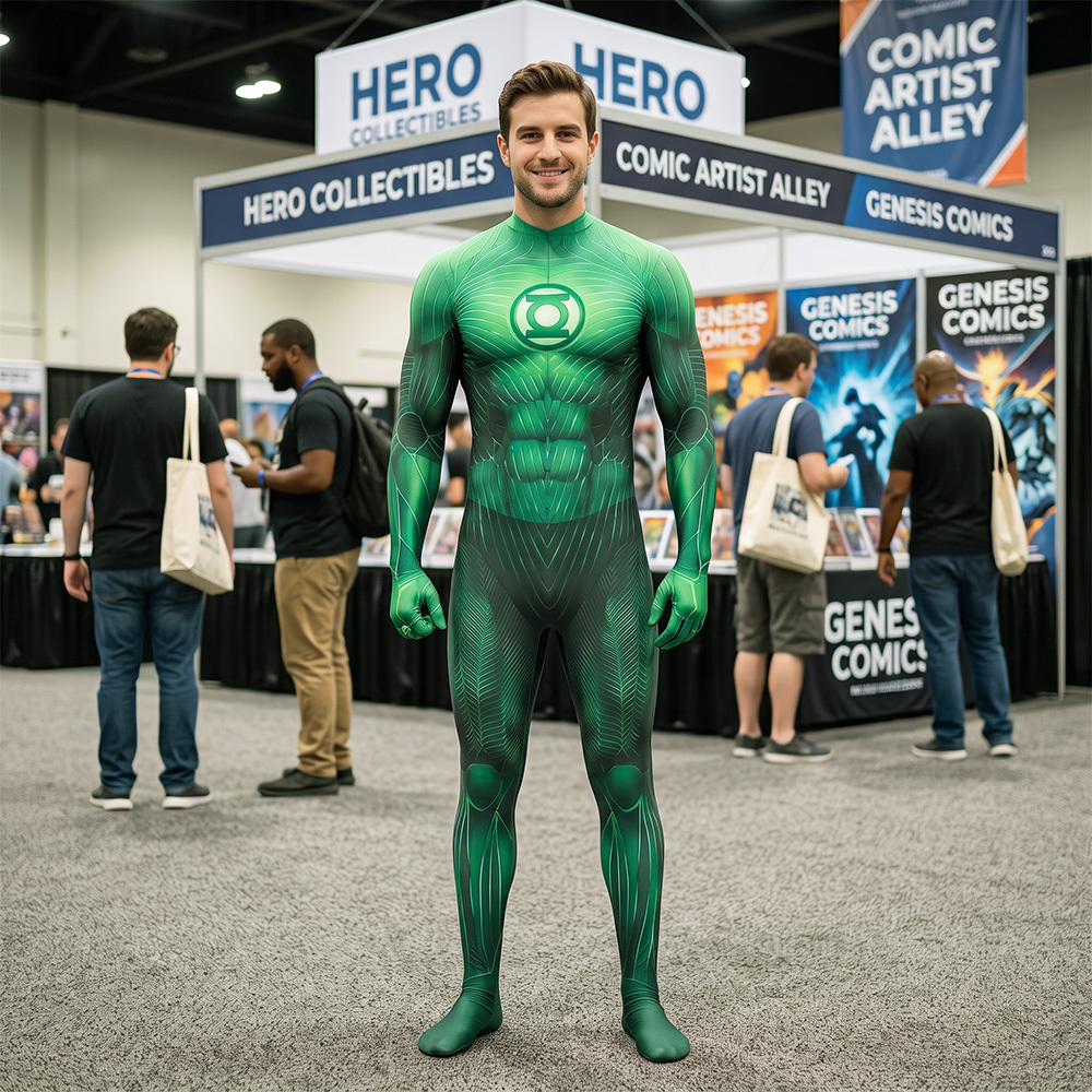 Hal Jordan 2011 Green Halloween Superhero Cosplay Costume Kids Adult Takerlama