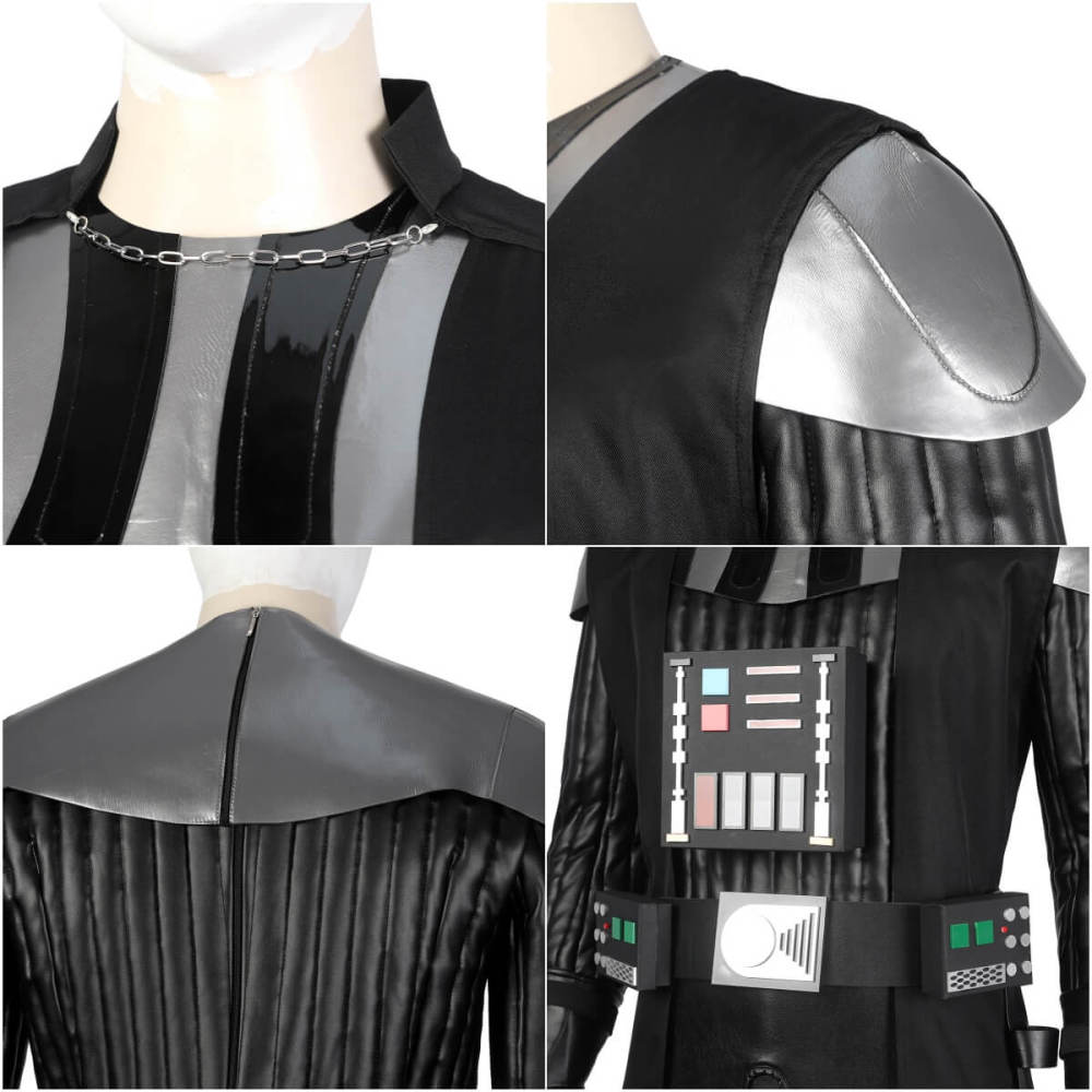 Deluxe Star Wars Darth Vader Cosplay Costume Anakin Skywalker Men Halloween Outfits Takerlama