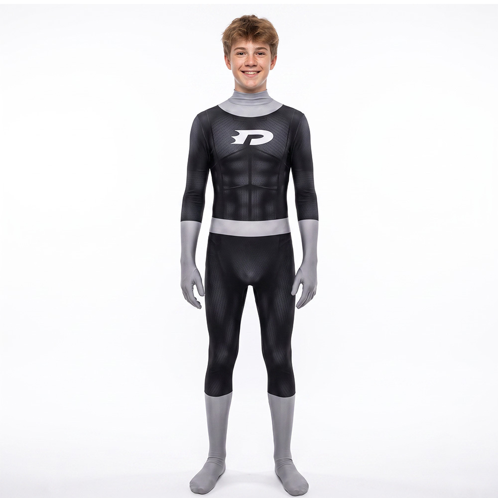 Danny Phantom Black Halloween Costume Kids Adult Cosplay Bodysuit Takerlama