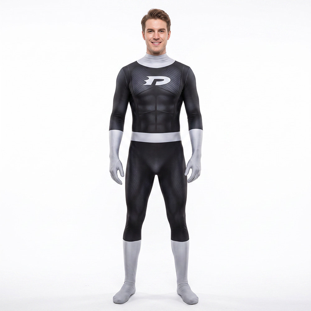 Danny Phantom Black Halloween Costume Kids Adult Cosplay Bodysuit Takerlama