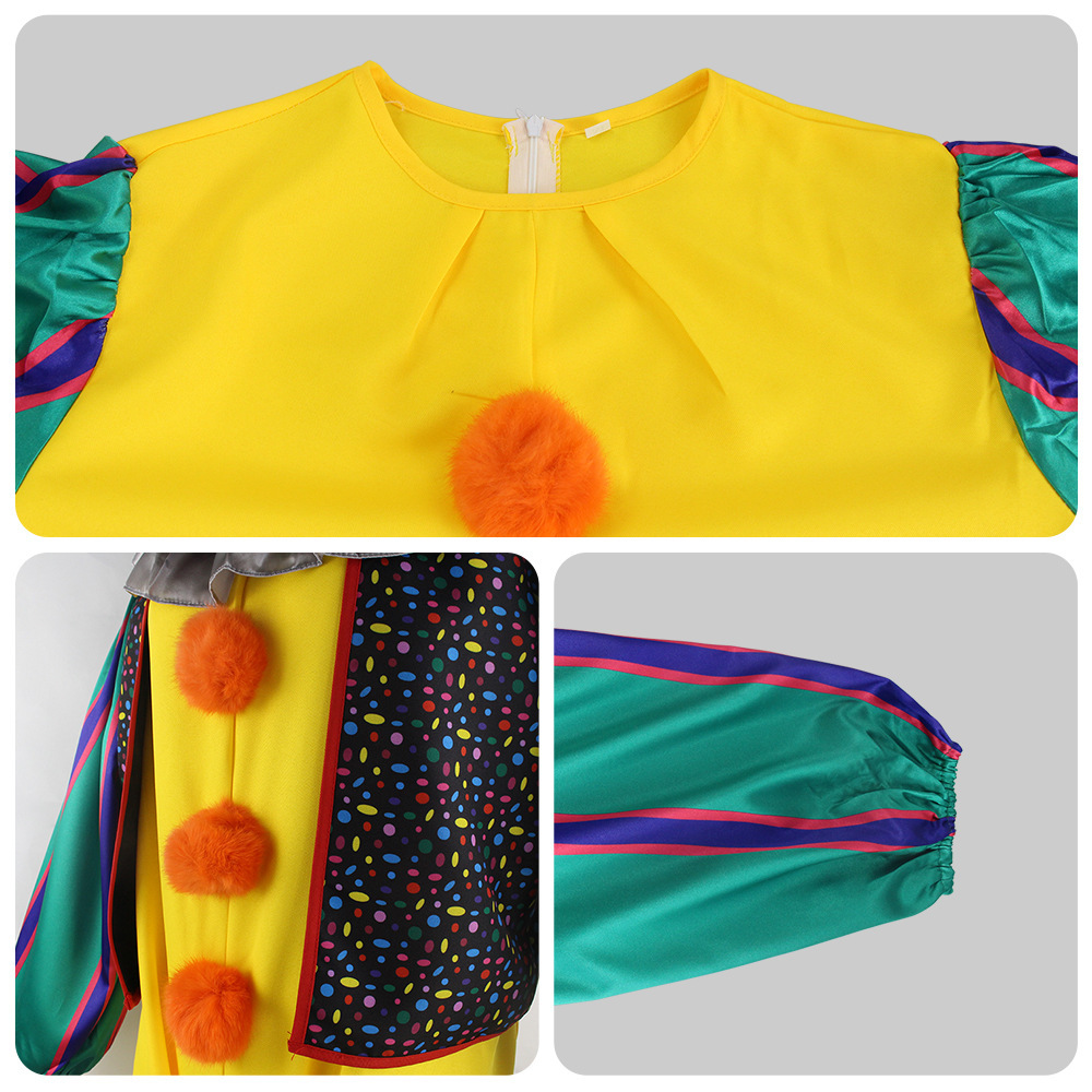 Women's It Penny Halloween Wise Clown Circus Cosplay Costume Takerlama