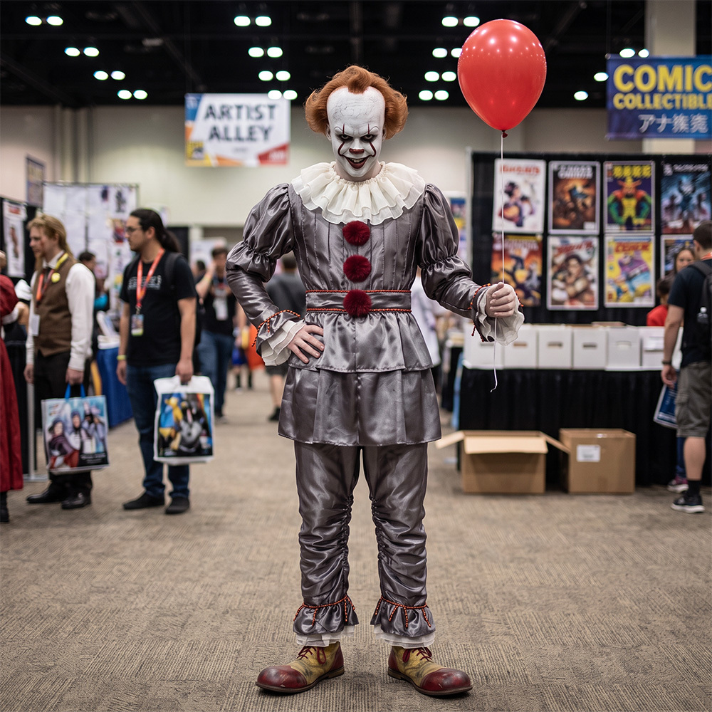 It Penny Halloween Wise Clown Circus Cosplay Costume Takerlama