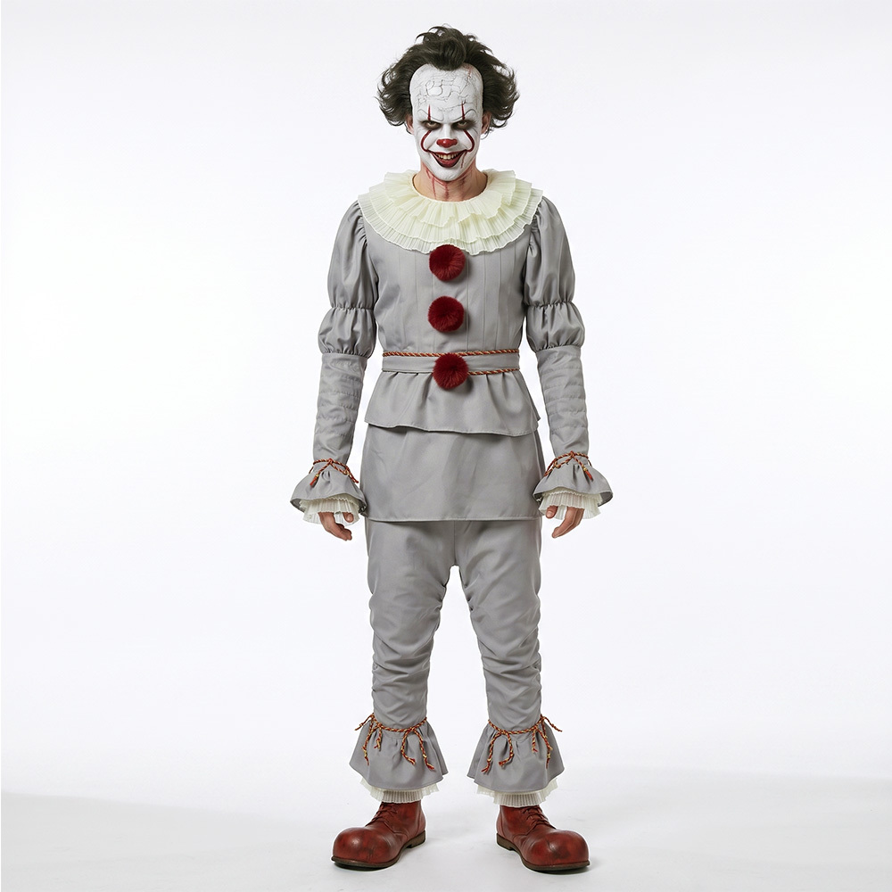 It Penny Halloween Wise Clown Circus Cosplay Costume Takerlama