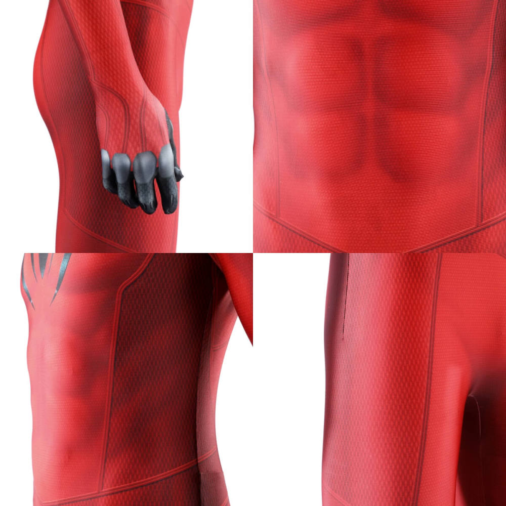 Spider-Man Scarlet Spider II Suit Halloween Cosplay Costume Takerlama
