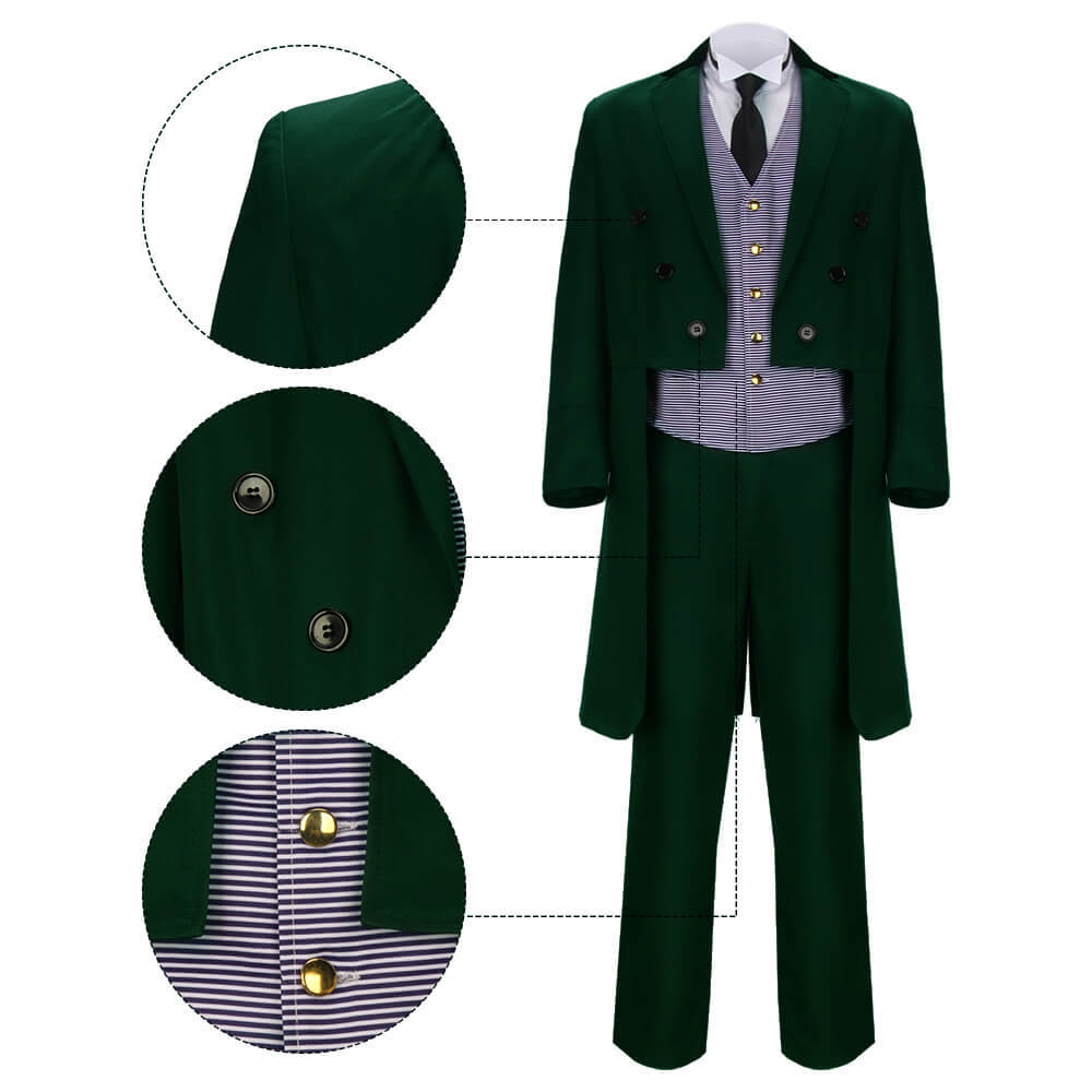 Haunted Mansion Ben Matthias Owen Wilson Uniform Cosplay Costume In Stock Takerlama