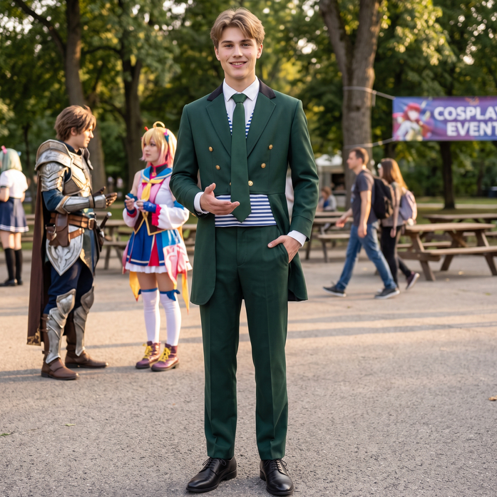 Haunted Mansion Ben Matthias Owen Wilson Uniform Cosplay Costume In Stock Takerlama