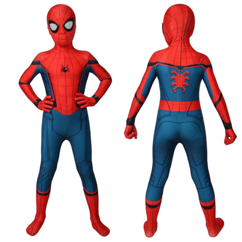 Kids Spider-Man:Homecoming Peter Parker Cosplay Costume