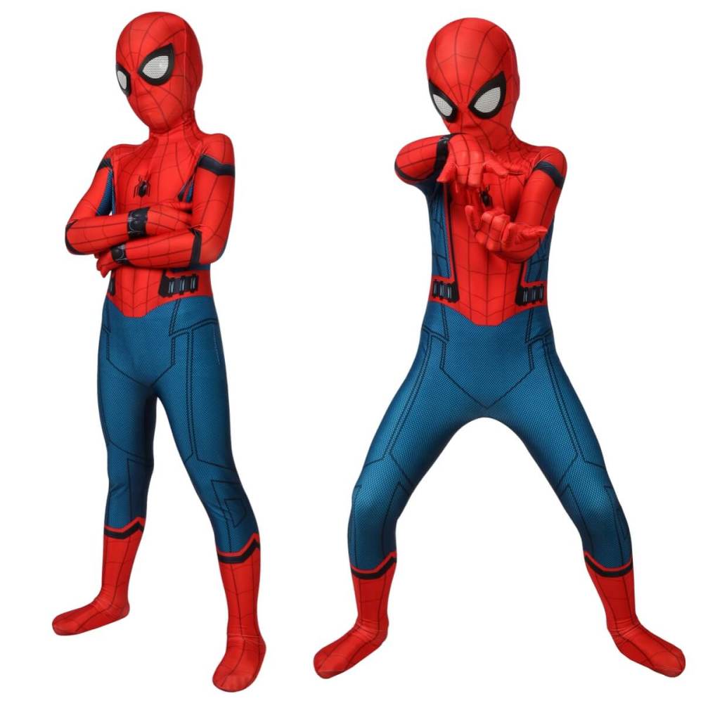 Kids Spider-Man:Homecoming Peter Parker Cosplay Costume