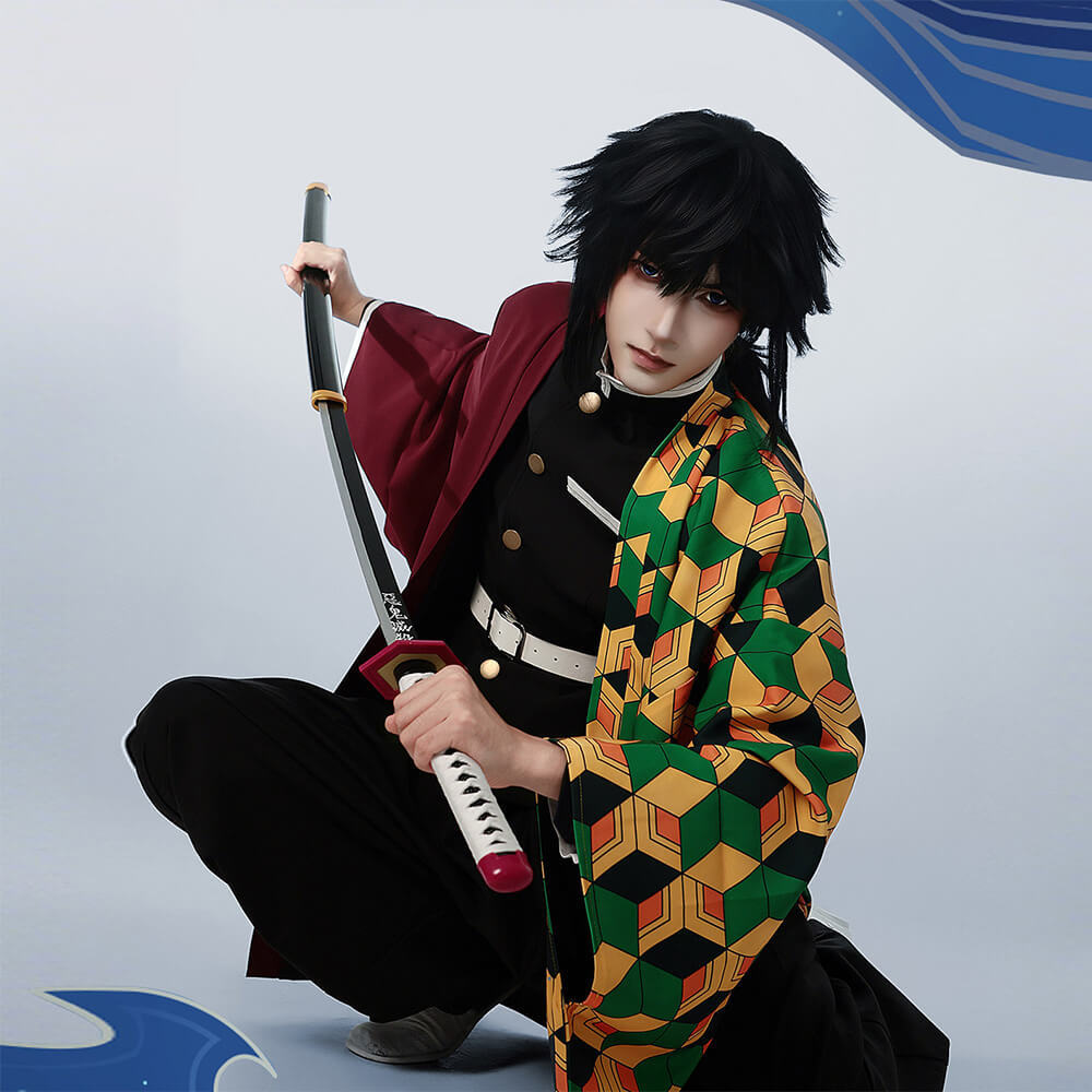 Adult Tomioka Giyuu Uniform Anime Halloween Cosplay Costume Cloak Takerlama In Stock