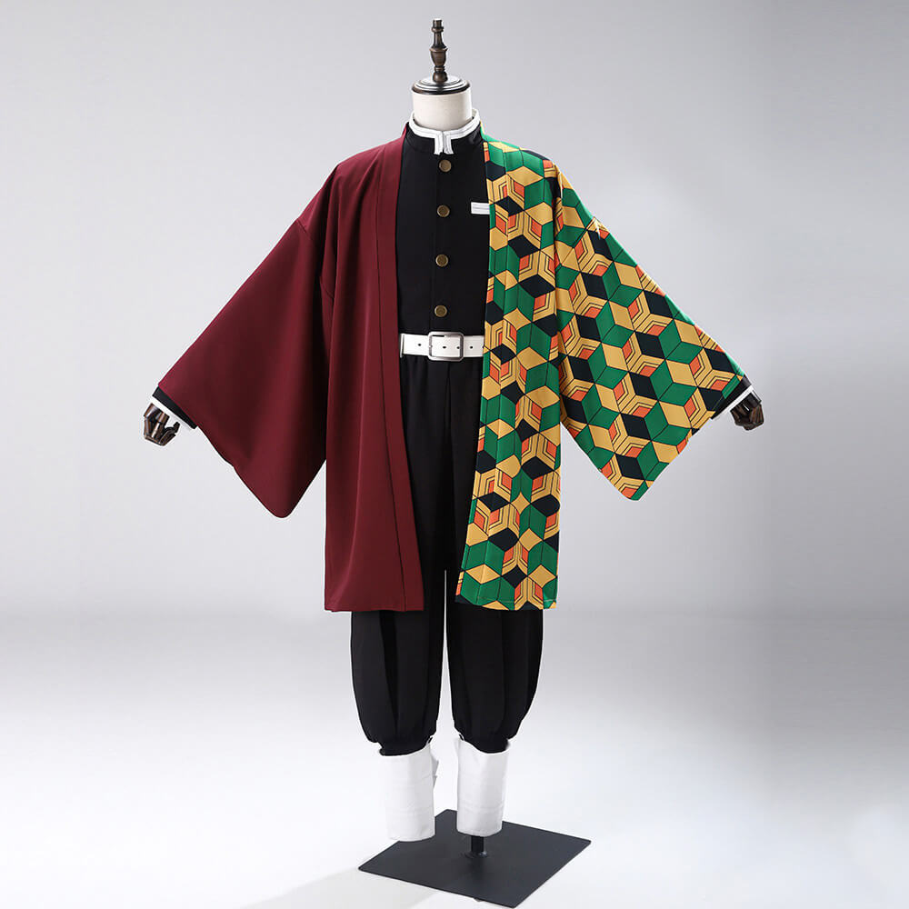 Adult Tomioka Giyuu Uniform Anime Halloween Cosplay Costume Cloak Takerlama In Stock