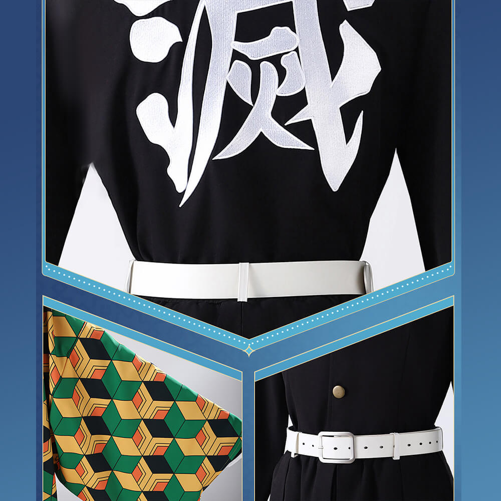 Adult Tomioka Giyuu Uniform Anime Halloween Cosplay Costume Cloak Takerlama In Stock