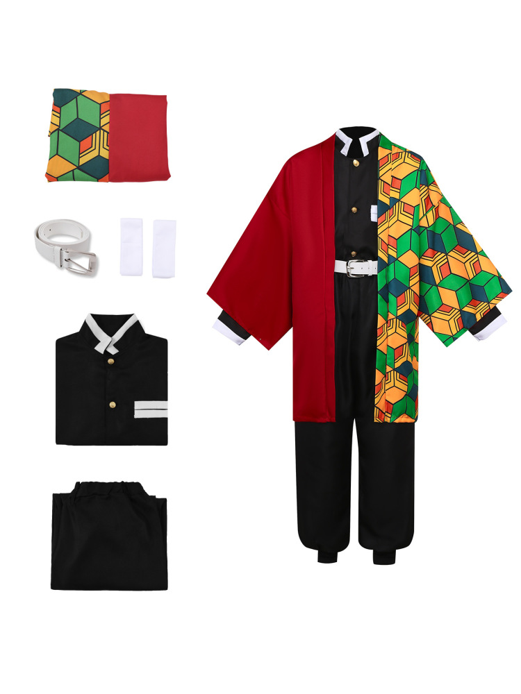 Kids Tomioka Giyuu Uniform Anime Halloween Cosplay Costume Takerlama