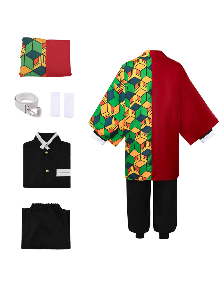 Kids Tomioka Giyuu Uniform Anime Halloween Cosplay Costume Takerlama