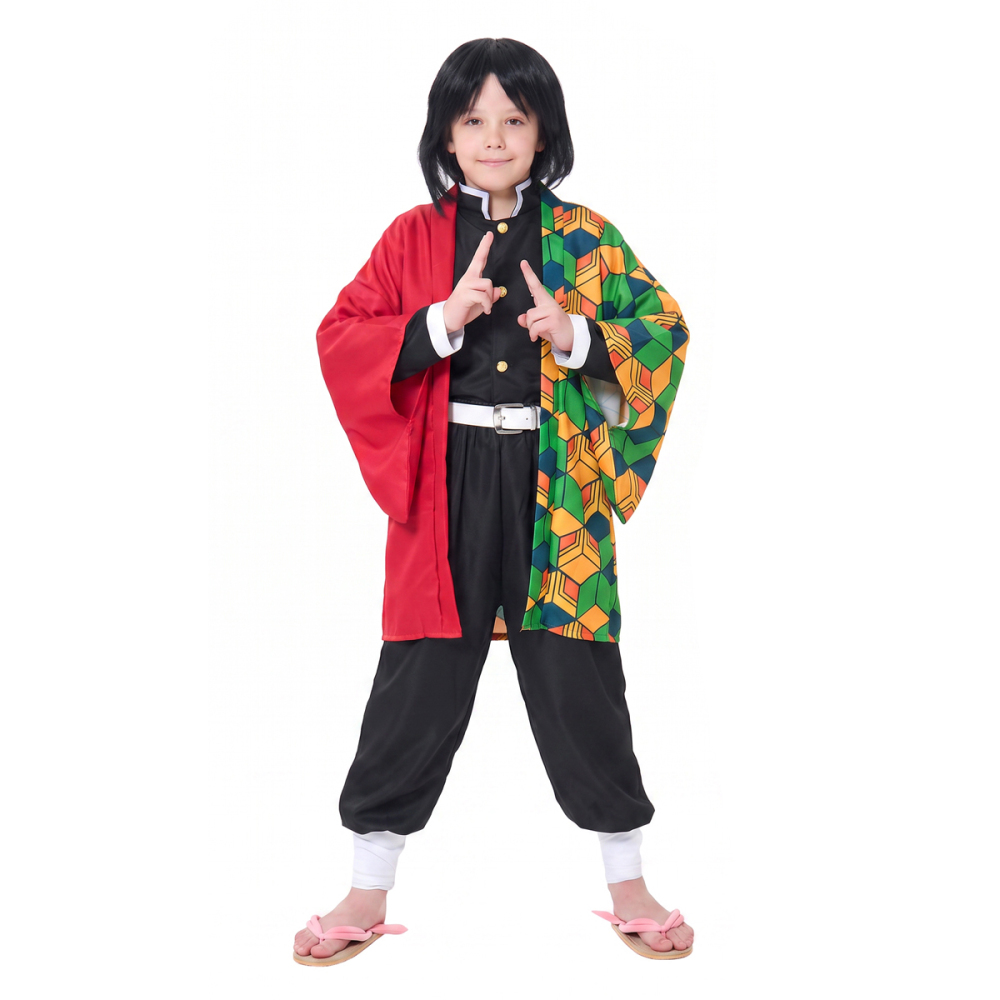 Kids Tomioka Giyuu Uniform Anime Halloween Cosplay Costume Adult's Takerlama