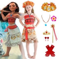Moana 2 Simea Cosplay Costume Kids Moana's Sister Fancy Dress Christmas Gifts Takerlama