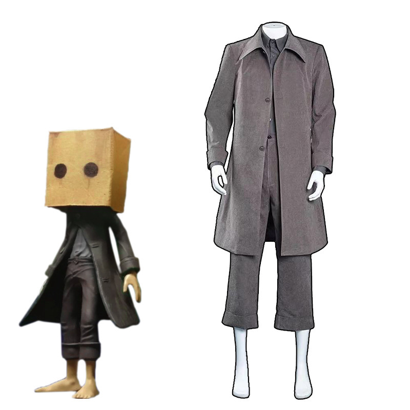 Little Nightmares II Mono Cosplay Costume Game Halloween Carnival Theme Party Outfits For Men Takerlama