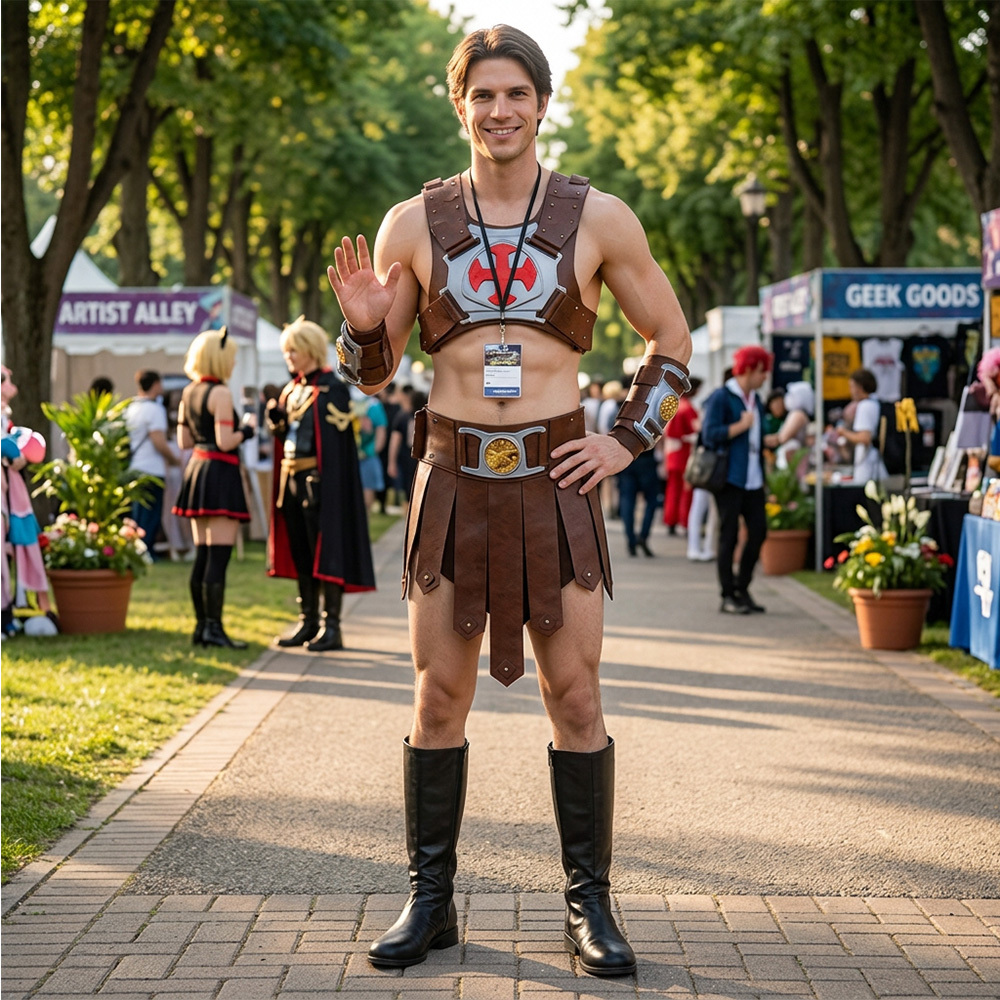 He-Man Adam Glenn Halloween Cosplay Costume Masters of the Universe 2026 Movie Takerlama