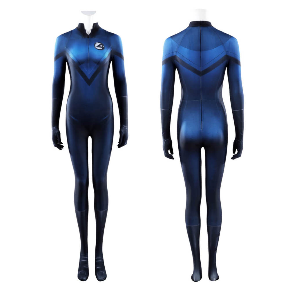 Invisible Woman Sue Storm Cosplay Costume Fantastic Four 2005 Halloween Outfit Takerlama