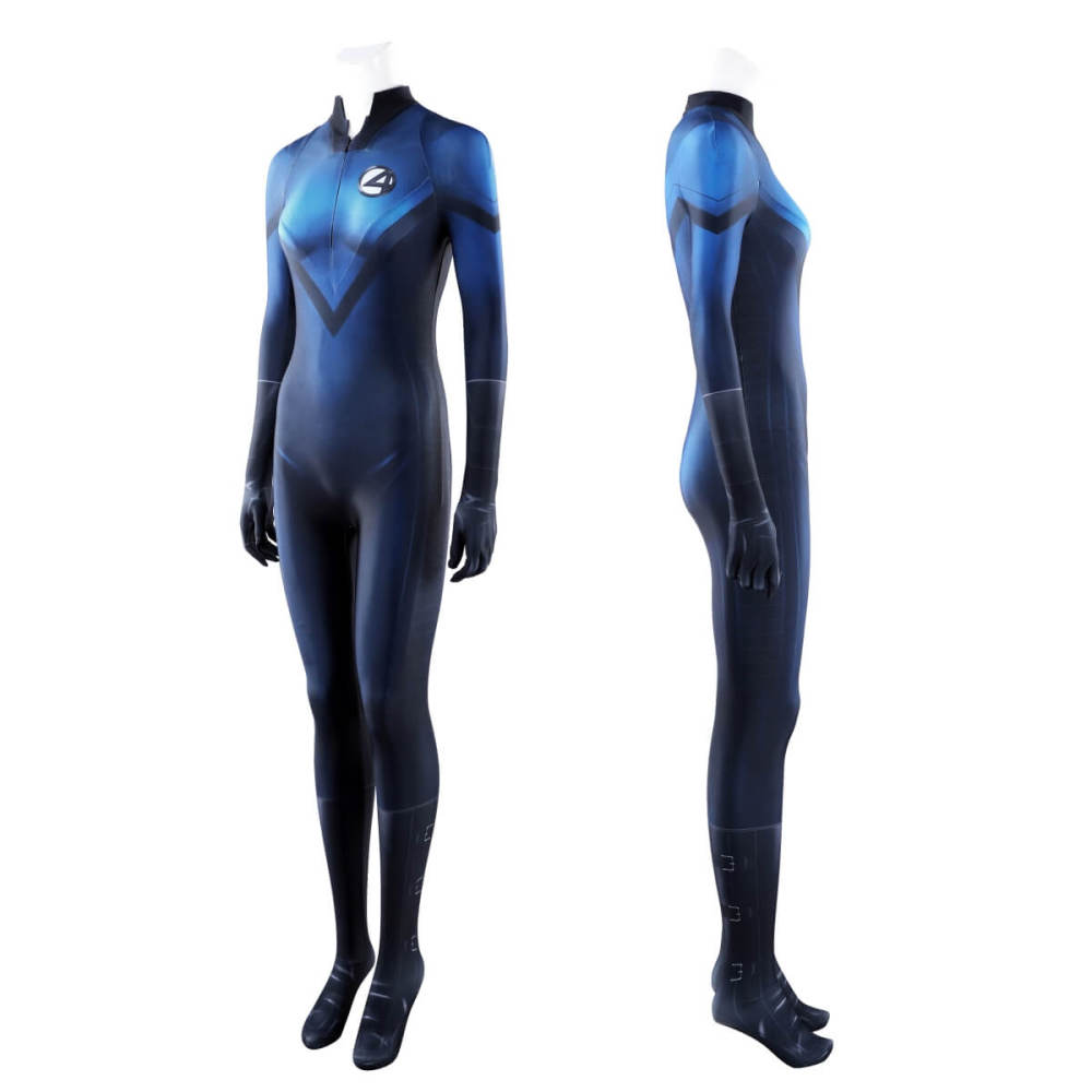 Invisible Woman Sue Storm Cosplay Costume Fantastic Four 2005 Halloween Outfit Takerlama