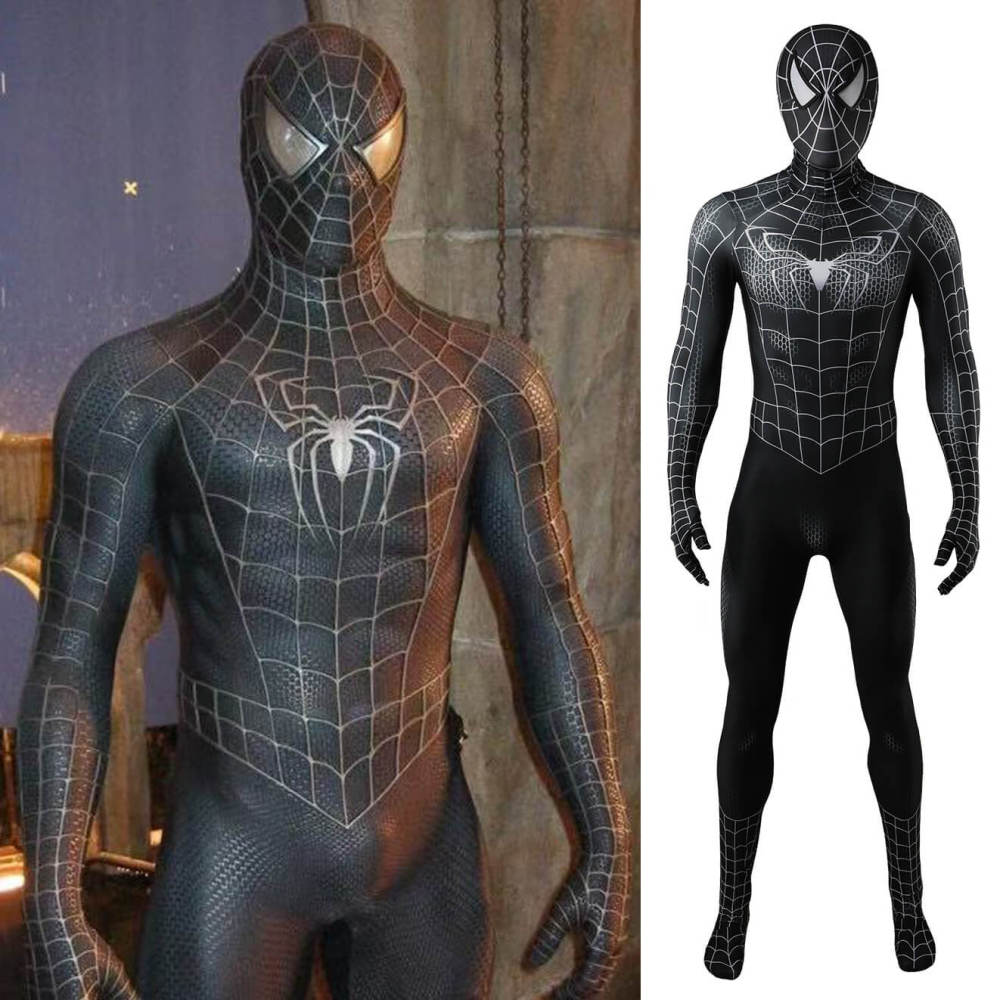 Spider-Man 3 Venom Eddie Brock Halloween Cosplay Costume Kids Adult Takerlama
