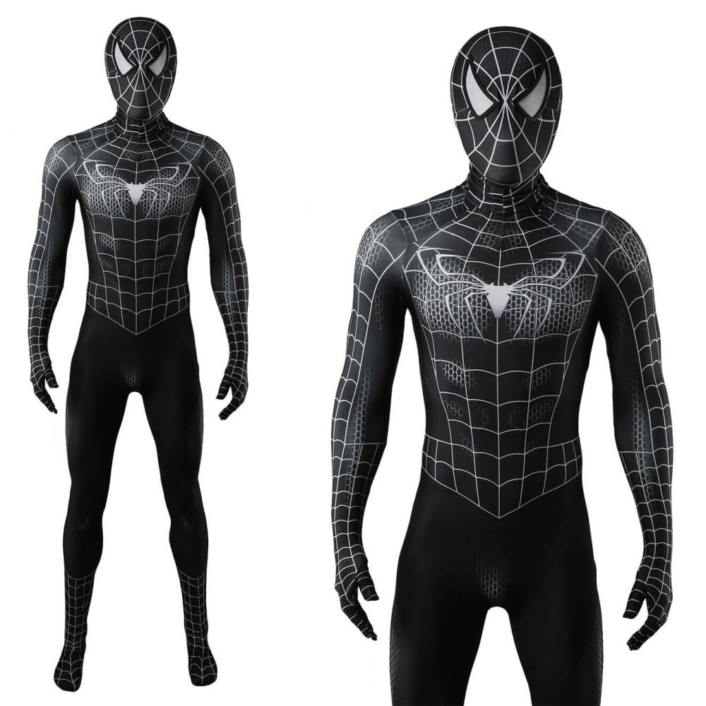 Spider-Man 3 Venom Eddie Brock Halloween Cosplay Costume Kids Adult Takerlama
