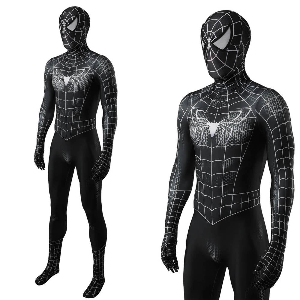 Spider-Man 3 Venom Eddie Brock Halloween Cosplay Costume Kids Adult Takerlama