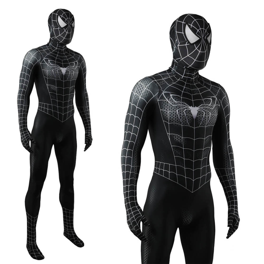 Spider-Man 3 Venom Eddie Brock Halloween Cosplay Costume Kids Adult Takerlama
