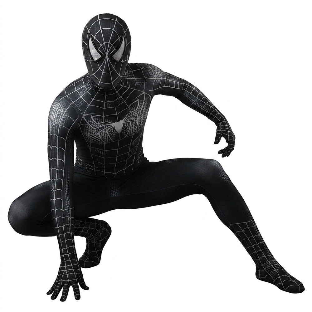 Spider-Man 3 Venom Eddie Brock Halloween Cosplay Costume Kids Adult Takerlama