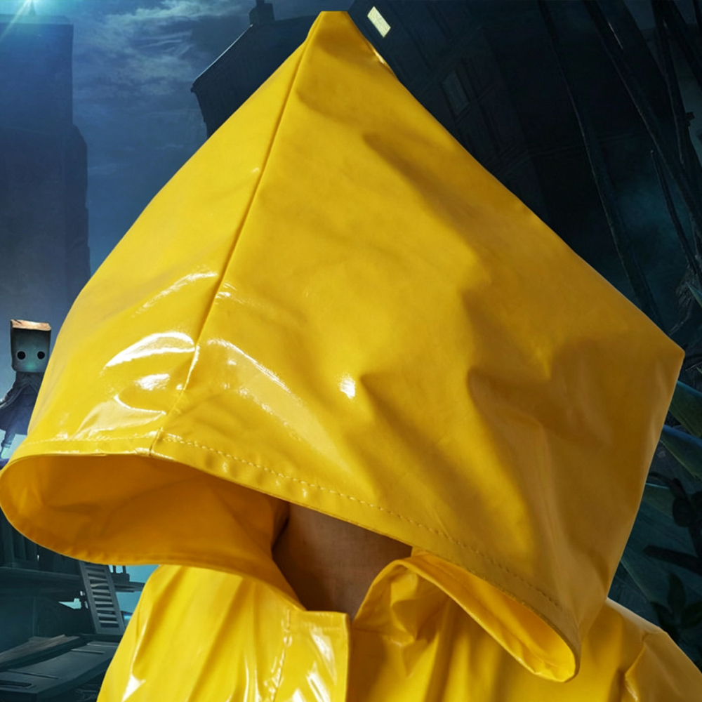 Game Little Nightmares Six Cosplay Coat Yellow Kids Adult Takerlama
