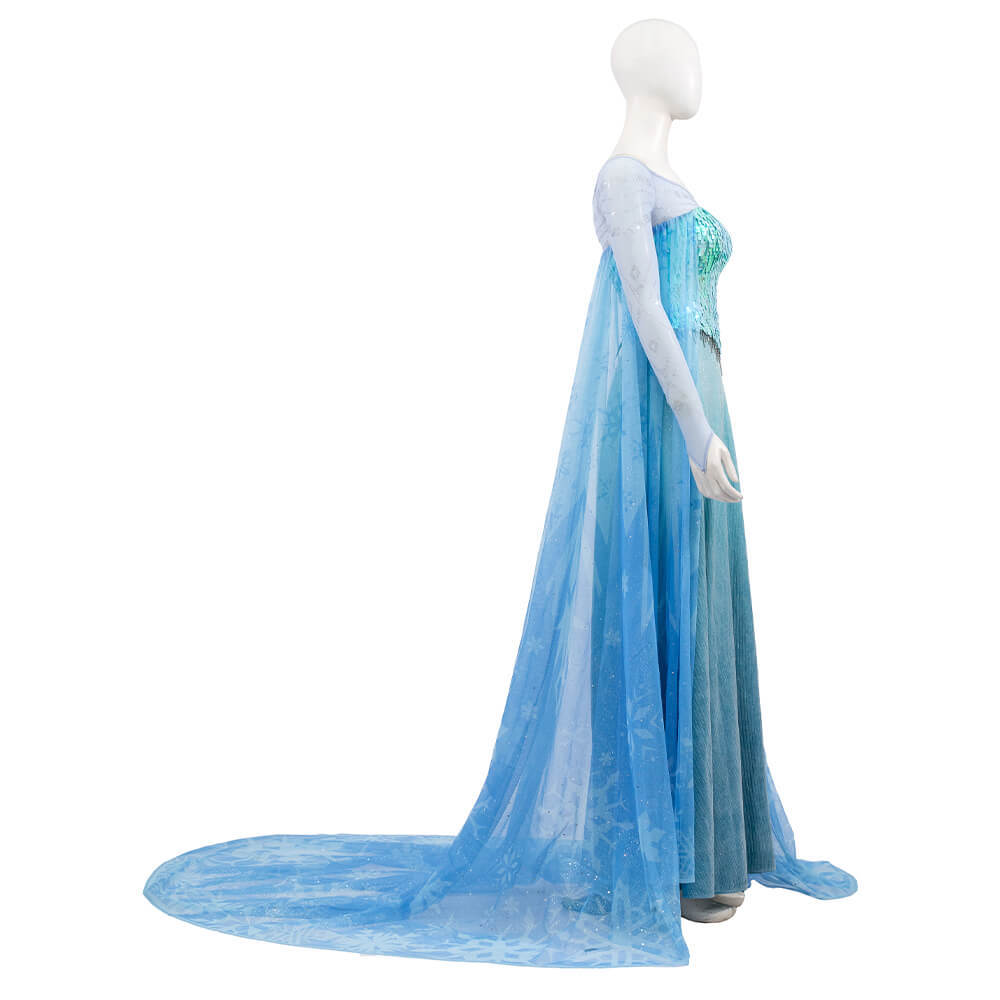 Deluxe Frozen Elsa Snow Queen Cosplay Costume Takerlama