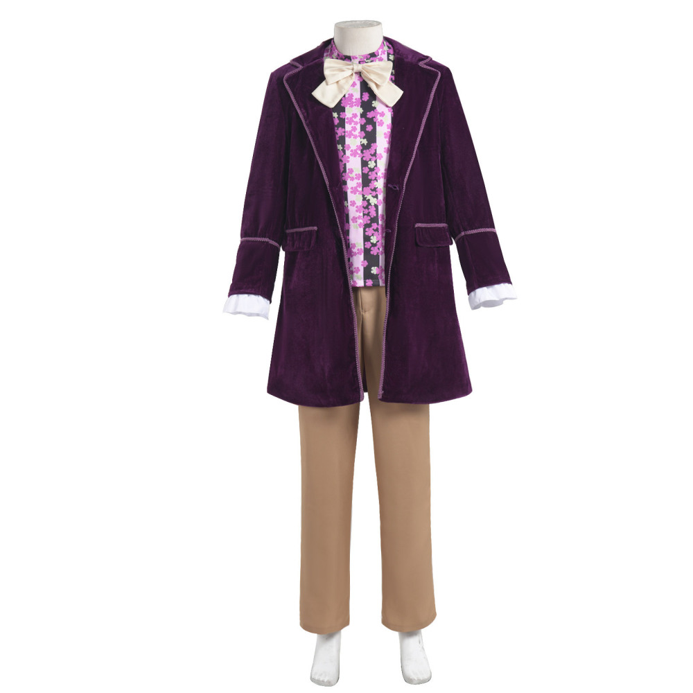 Willy Wonka Cosplay Costume Tops Hat Charlie and the Chocolate Factory Takerlama
