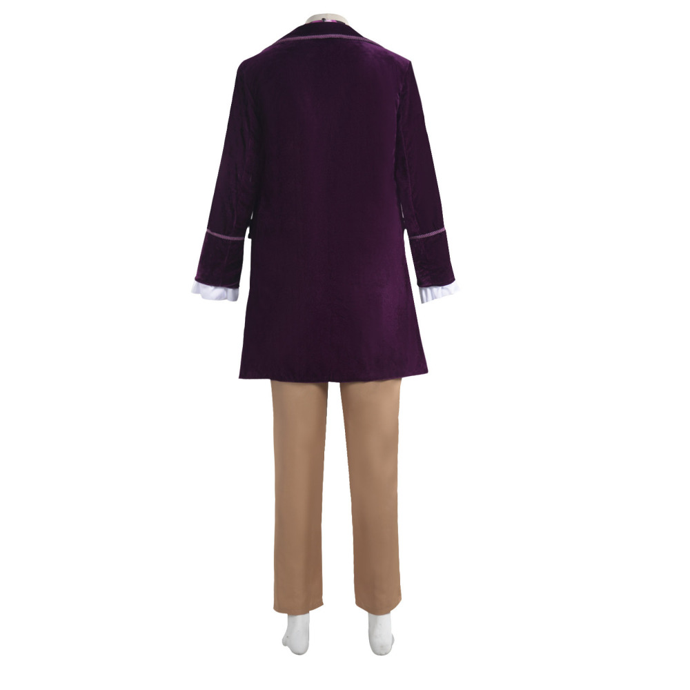 Willy Wonka Cosplay Costume Tops Hat Charlie and the Chocolate Factory Takerlama