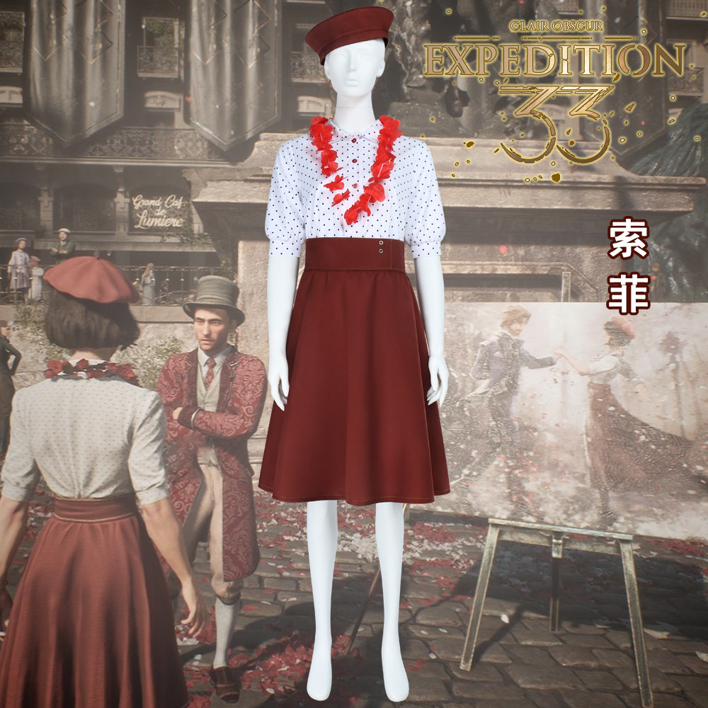 Gustave Sophie Maelle Cosplay Costume -Clair Obscur: Expedition 33 Takerlama In Stock