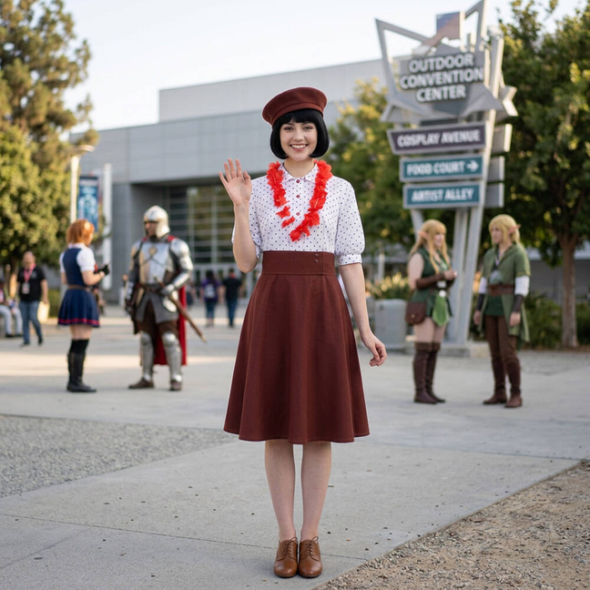 Gustave Baguette Outfit Sophie Cosplay Costume -Clair Obscur: Expedition 33 Takerlama
