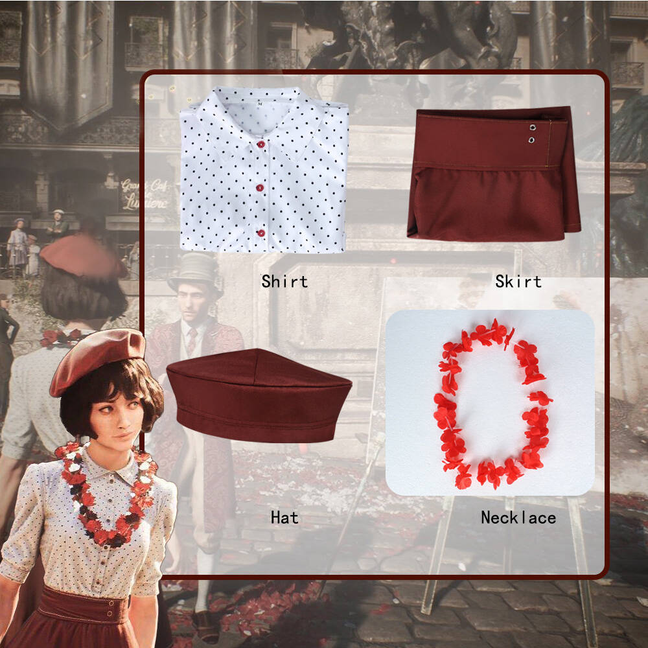 Gustave Baguette Outfit Sophie Cosplay Costume -Clair Obscur: Expedition 33 Takerlama