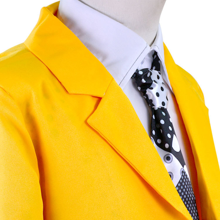 The Mask Halloween Costume Jim Carrey Men Yellow Coat Hat Pants Takerlama In Stock