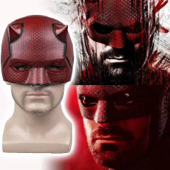 Daredevil Born Again Season 1 Matt Murdock Red Helmet Mask Superhero Halloween Cosplay Props Takerlama In Stock