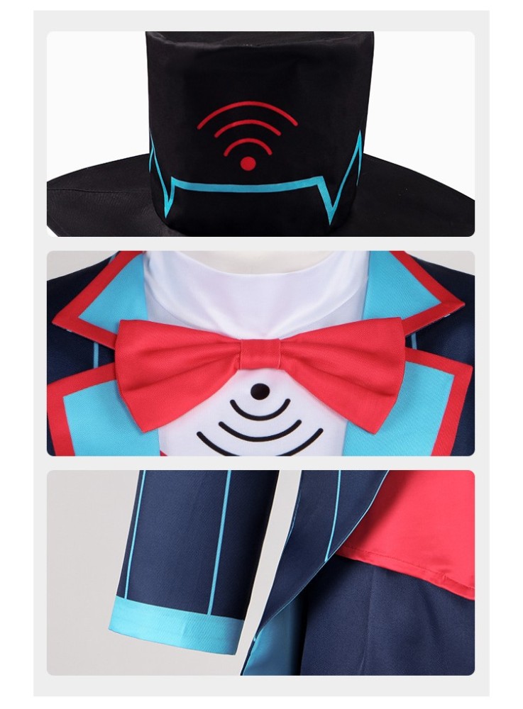 Hazbin Hotel Vox Cosplay Costume HalloweenOutfit Takerlama