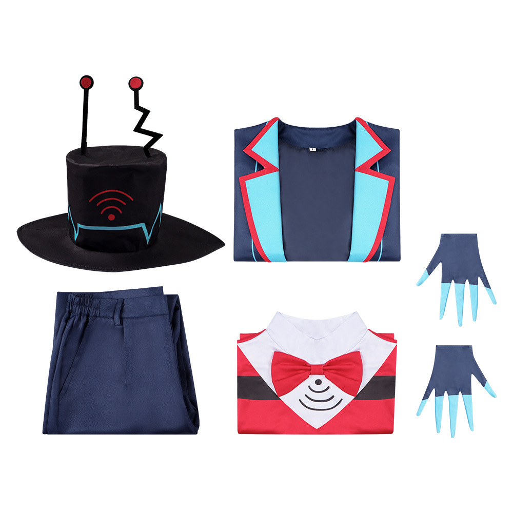 Hazbin Hotel Vox Cosplay Costume HalloweenOutfit Takerlama