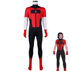 Invincible Oliver Grayson Cosplay Costume Superhero Red Jumpsuit Takerlama In Stock